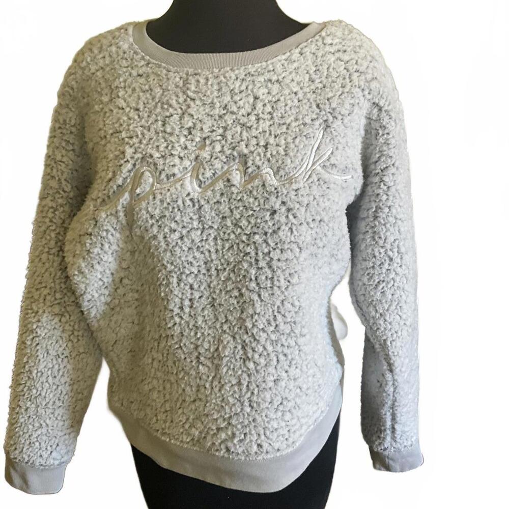 Victoria’s Secret PINK Sherpa crewneck pullover